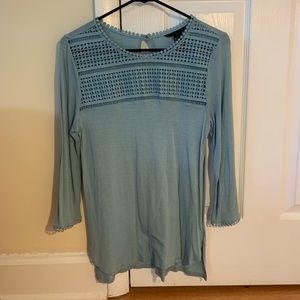 turquoise H&M blouse